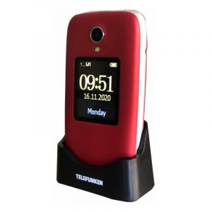 Telefunken Téléphone Portable S560 rouge senior - Rouge