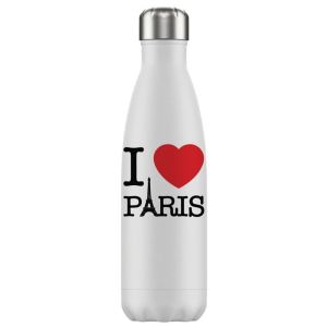 Image de Enesco Bouteille I love Paris isotherme en inox