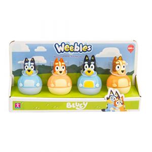 Giochi Preziosi WEEBLES, 4 Personnages Bluey, Culbuto, Jouet d'éveil, Jouet pour Enfants dès 1 Ans, WEU02