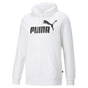 Image de Puma Ess Big Logo Hoodie Sweat-Shirt, Blanc, L Homme