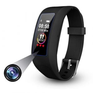 Image de Yonis Montre Caméra Espion Ios Android Bracelet connectée Full HD 1080p Cardio Tension + SD 8Go