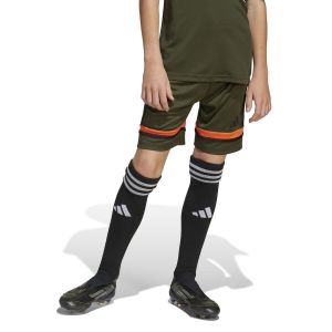 Adidas Mixte Enfant SQUADRA25 Short Kids, Night Cargo/Black/Semi Impact Orange, 5-6 Years