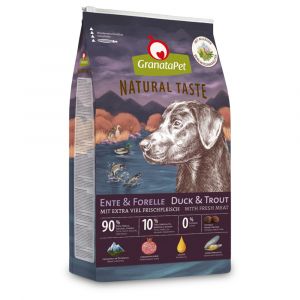 Granatapet Natural Taste - Nourriture sèche pour Chiens - sans céréales et sans Sucre ajoutés - Aliment Complet pour Chiens Adultes - 12 kg