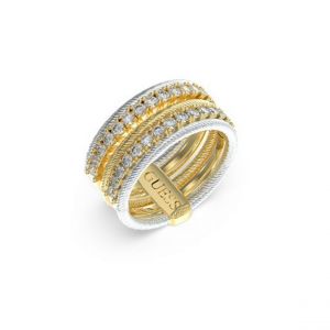 Bague femme Guess Bijoux Kalybe - JUBR05576YGRH Acier Doré