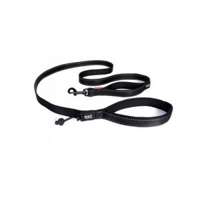Ezydog Laisse noire pour chien Soft Trainer 1.8 m x 25 mm