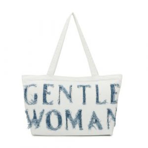 Sac &agrave; Main Cabas Gentle Woman en Jean Gallantry Blanc