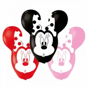 Image de Amscan 4 Ballons en latex Minnie oreilles g&eacute;antes 55,8 cm Taille unique