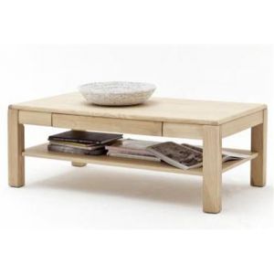 Pegane Table basse en chêne Bianco clair - 115 x 42 x 65 cm