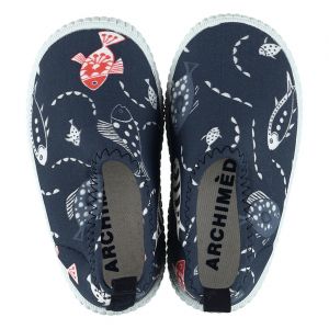 Archim&egrave;de Chaussures Atlantic imprim&eacute;e bleu marine