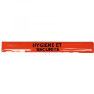 Brassard clap rouge avec marquage noir 'hygiene et securite' (wswhysen)