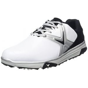 Callaway M585 Chev Comfort Golf Shoe, Chaussures Homme, Blanc/Noir, 42 EU