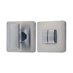 Colombo Paire rosaces carrées condamnation chrome mat
