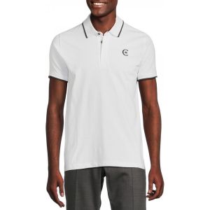 Cerruti Polo En Coton Velino Logo Brod&eacute; Vertical Homme