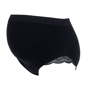 Image de Cache Coeur Culotte de grossesse Serenity - Noir - XL