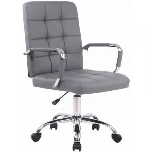 Image de CLP Chaise de bureau Deli Pro similicuir gris