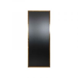 Interface Plv - Ardoise murale cadre carré en bois couleur chêne dimensions 163 x 63 cm - Fabrication française