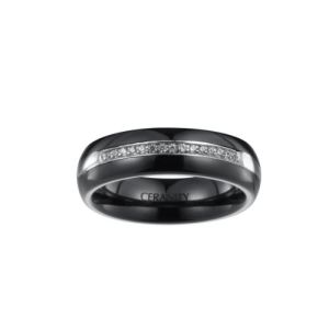 Image de Ceranity 12/0014 N - Bague pour femme en céramique et argent