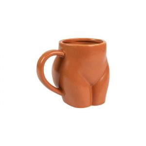 Fisura Tasse humoristique en forme de cul. Tasse orginal. Capacité: 320 ml 14 x 10,5 x 8 cm. Matériau: Porcelaine terre cuite