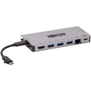 Tripp lite U442-DOCK5D-GY station d'accueil Avec fil USB 3.2 Gen 1 (3.1 Gen 1) Type-C Gris