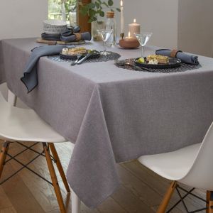 Nappe carrée 150x150 grise en polyester