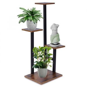 Awelco Jardiniere en metal a quatre niveaux style industriel
