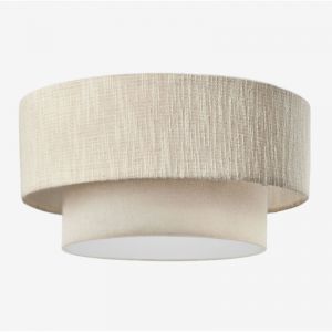 Plafonnier Lumira Blanc Gardenia - Beige Lin &Oslash;40 Cm
