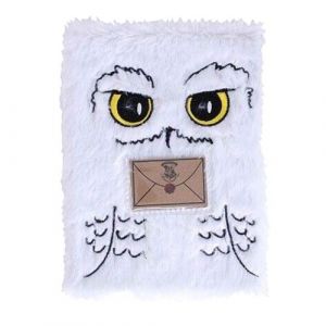 Image de Carnet de notes en peluche Harry Potter Hedwig A5