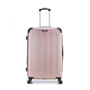 Valise grand format rigide madrid - rose dore