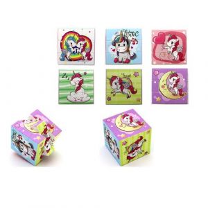 Image de Jeu patience cube 5.7x5.7x5.7cm licorne - bg international 24416