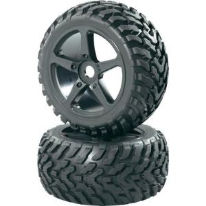 Roues Complètes Street Wild Line Pour Buggy Absima 2530009 7 Rayons Blanc 1 8 2 Pc S 204055