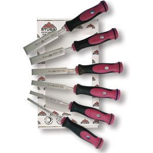 Stubai 356106 2K Jeu de 6 ciseaux &agrave; bois sp&eacute;ciaux