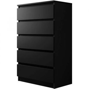 Commode Comfivo 231, Noir, Avec tiroirs, 112x70x40cm - Noir