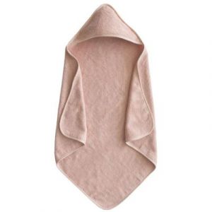 Cape de bain en coton bio Blush