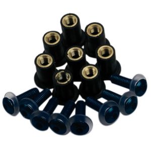 Oxford Kit de vis de bulle anodisé noir