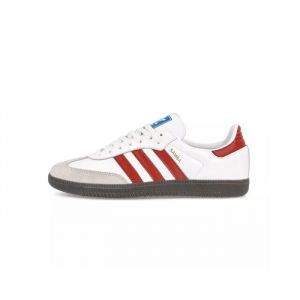 Adidas Samba OG white/better scarlet Originals, Footwear, en blanc, taille: 47.333 - Couleur blanc - Taille 47.333