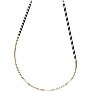 Addi Aiguille à Tricoter Circulaire,Argent, 2,0mm,25cm Länge