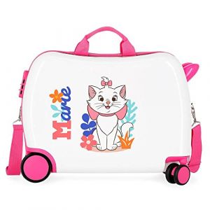 Image de Aristochats Valise pour Enfant Blanc 50 x 39 x 20 cm Rigide ABS Fermeture à Combinaison latérale 34 l 1,8 kg 4 Roues