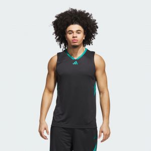 Adidas T-shirt débardeur de basket-ball 3-stripes tank homme noir