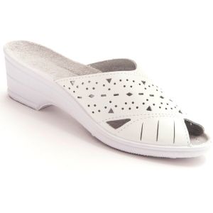 Mules cuir femme Pédiconfort