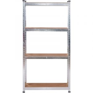 Tagère Réglable de Rangement à 4 Niveaux Catter House Max Pro 60x30x148 cm Charge Lourde 240 Kg Cadre Acier Galvanisé