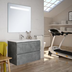 Cosyneo - Meuble de salle de bain - BALEA et miroir Led STAM - 60cm