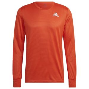 Adidas PERFORMANCE T-Shirt fonctionnel 'Own the Run' orange foncé / blanc - Couleur Orange Foncé / Blanc - Taille XL