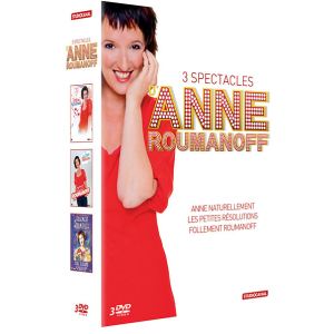 Coffret Anne Roumanoff - Anne Naturellement + Les petites résolutions + Follement Roumanoff