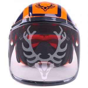 Combiné casque Protos Integral Forest, kox Edition orange/bleu - Orange/Blau