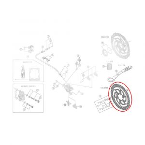 Shimano Disque de frein sm rt26 6 trous 180 mm