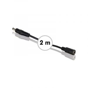 HQ-Power Hq-power rallonge avec connecteur d'alimentation cc (mâle-femelle) - 2 m - noir (PSS6EDC2M)