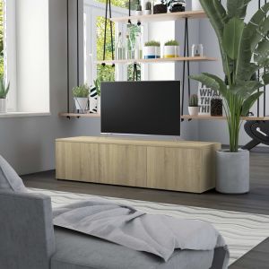 VidaXL Meuble TV Chêne sonoma 120x34x30 cm Aggloméré