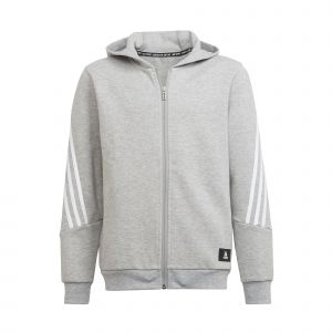 Adidas Veste &agrave; capuche FI 3S Grise Junior - Taille - 13-14A - Couleur Gris