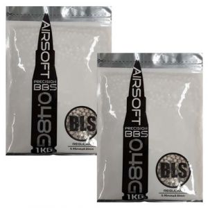 Lot de 2 sacs 1 kg billes bls précision 0 48 g blanc s bls