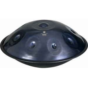 Sela Melody SE 308 Handpan Gris fonc&eacute; C# Court Ambiance antirouille et r&eacute;sistant &agrave; la corrosion Acier &agrave; percussion sonore 57 cm Grand sans bruit avec poche rembourr&eacute;e, noir mat